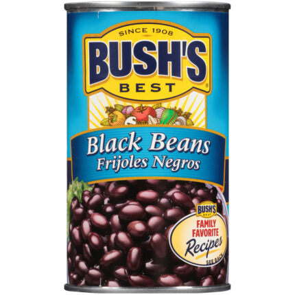 Bush'S, Black Beans Can, Case Of 12, 26.5 Oz