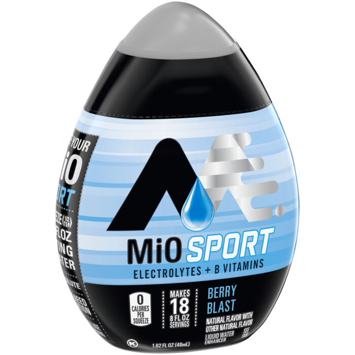 Mio, Sport Berry Blast Liquid Water Enhancer Caffeine Free Bottle, Case Of 12, 1.62 Fl Oz - Image 1