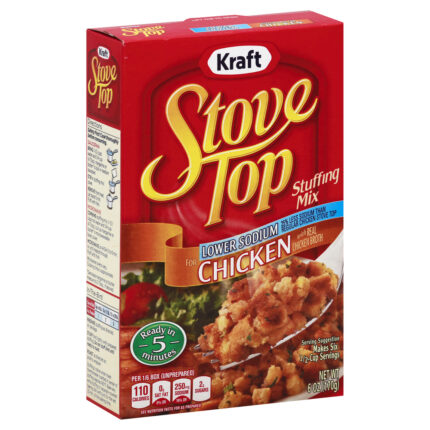 Stove Top, Stuffing Mix Lower Sodium Chicken, Case Of 12, 6 Oz