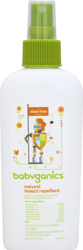 Babyganic, Insect Repellent, Case Of 6, 6 Fl Oz