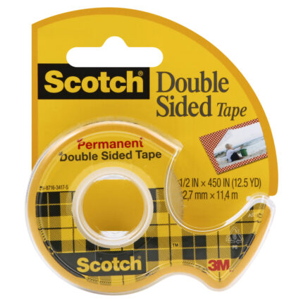 Scotch, Double Sided Tape 1/2X 450 Inch, Case Of 12, 1 Ct