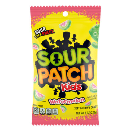 Sour Patch, Kids Watermelon Soft And Chewy Candy Bag, Case Of 12, 8 Oz