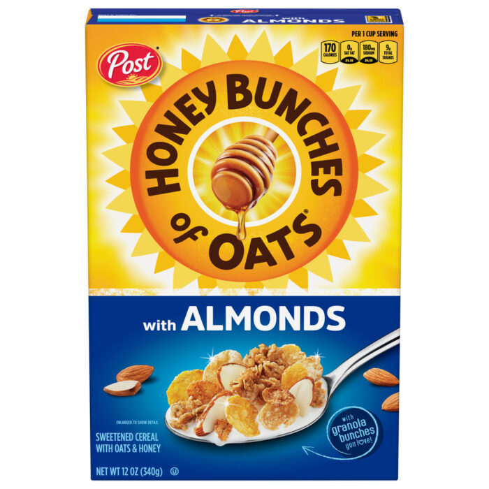 Post, Honey Bunch Oats Almond, Case Of 12, 12 Oz - Image 1