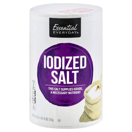 Essential Everyday, Iodized Salt, Case Of 24, 26 Oz