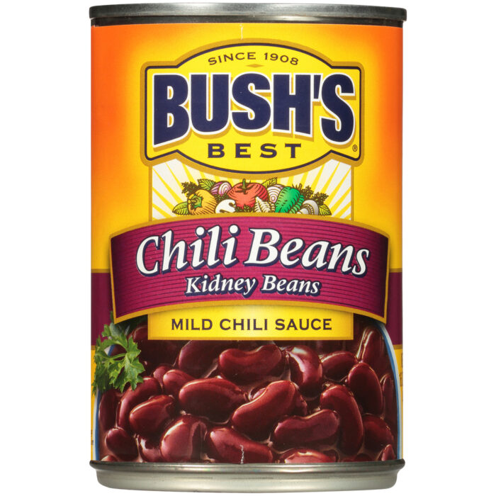 Bush'S, Chili Beans Kidney Beans In A Mild Chili Sauce Can, Case Of 12, 16 Oz - Image 1