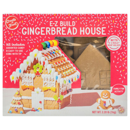Create A Treat, E-Z Build Gingerbread House, Case Of 6, 35.5 Oz