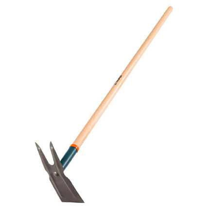 Two Prong Weeding Hoe, Wood Handle