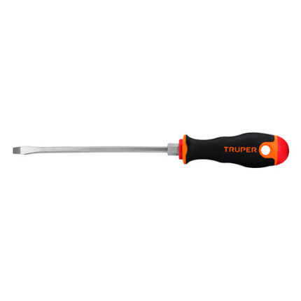 *** Desarmador Plano 3/16" X 6" Mango Comfort Grip, Truper                         Special Order Item (Extended Lead Time 35-50 Days)