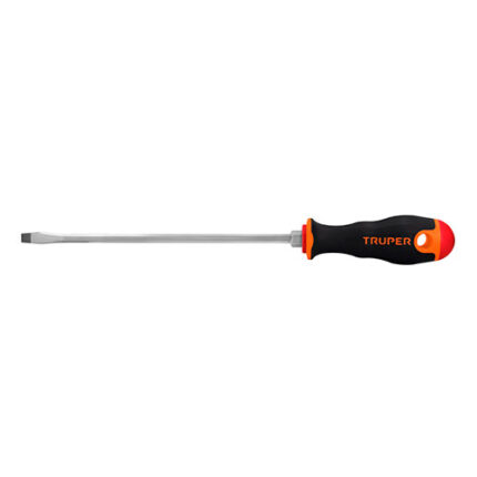 ** Desarmador Plano 1/4" X 8" Mango Comfort Grip, Truper                         Special Order Item (Extended Lead Time 35-50 Days)