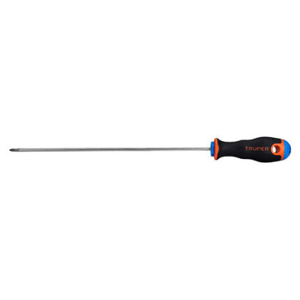 *** Desarmador De Cruz 1/8" X 8" Mango Comfort Grip, Truper                         Special Order Item (Extended Lead Time 35-50 Days)