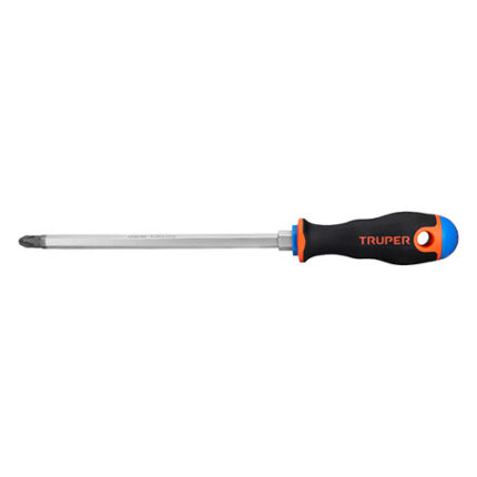 *** Desarmador De Cruz 3/8" X 8" Mango Comfort Grip, Truper                         Special Order Item (Extended Lead Time 35-50 Days)