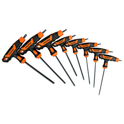 *** Juego De 8 Llaves Torx Extralargas Con Mango T, Truper                         Special Order Item (Extended Lead Time 35-50 Days)
