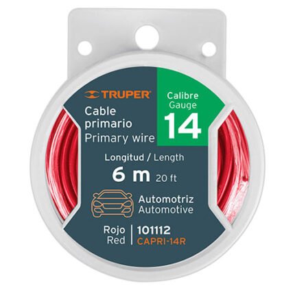 *** 14 Gauge Primary Wire, 20 Ft, Red                         Special Order Item (Extended Lead Time 35-50 Days)