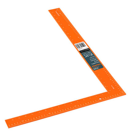 *** 16"X24" Orange Aluminum Framing Square                         Special Order Item (Extended Lead Time 35-50 Days)