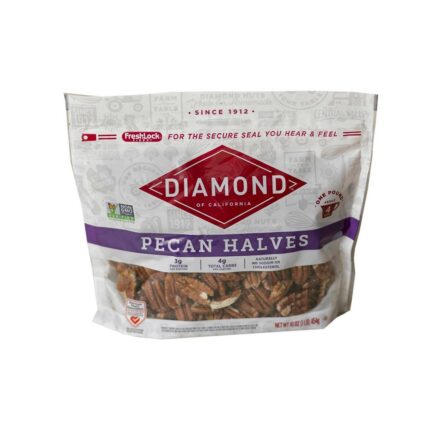 Diamond Of California, California Pecan Halves, Case Of 12, 16 Oz