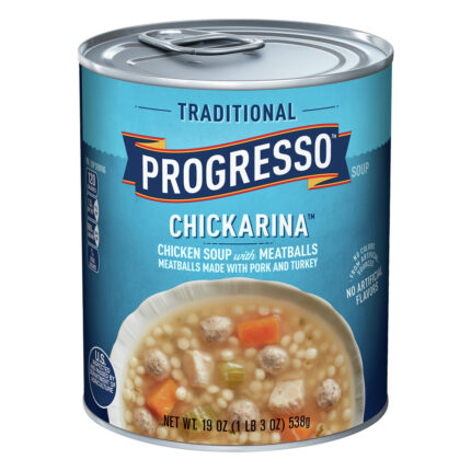 Progresso, Chickarina Chicken Soup With Meatballs, Case Of 12, 19 Oz