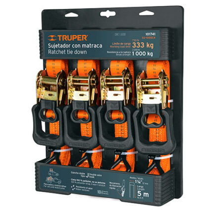 *** 4Pc Ratchet Tie Down Set, 2200Lb Mx Cap                         Special Order Item (Extended Lead Time 35-50 Days)