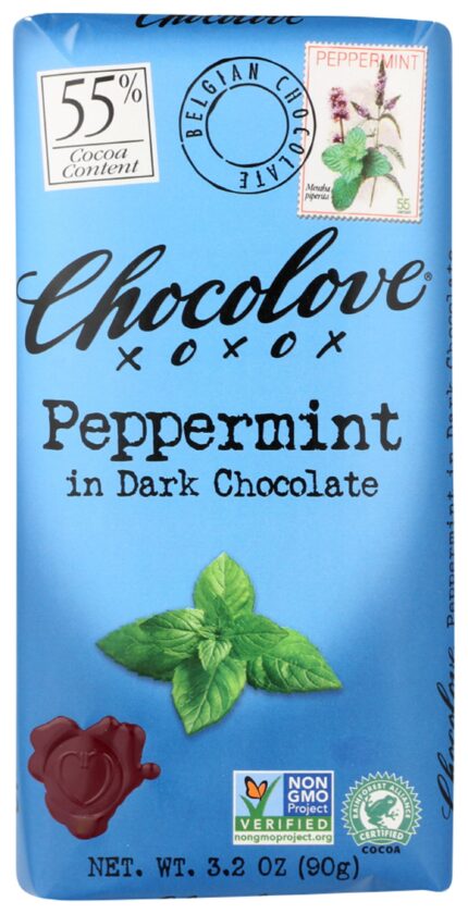 Choclv Bar,Pepprmnt In Drk Choc 3.2 Oz