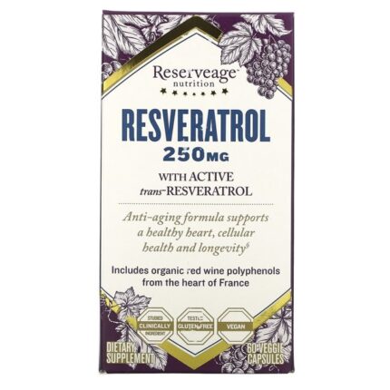 Reserv Supp,Resveratrol,250 Mg 30 Vcap