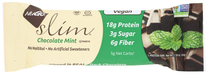 Nugo Bar,Slim,Chocolate Mint 1.59 Oz - Image 1