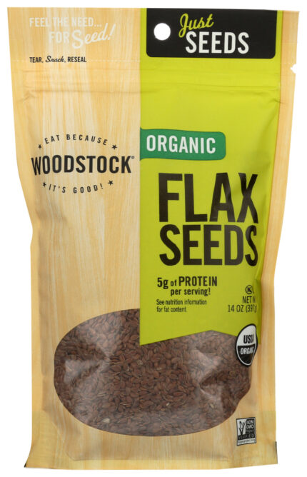 Wodstk Flax Seeds,Og2 14 Oz