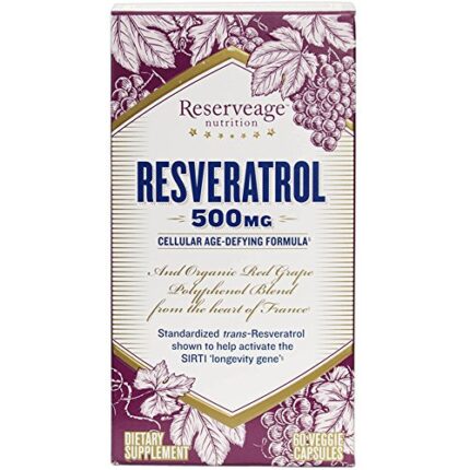 Reserv Supp,Resveratrol, 500Mg 60 Vcap