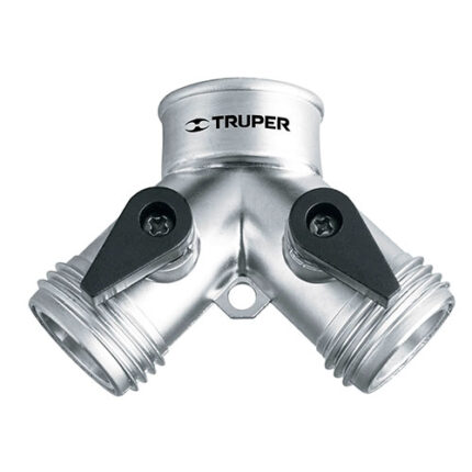 Aluminum "Y" Connector With Shut-Off