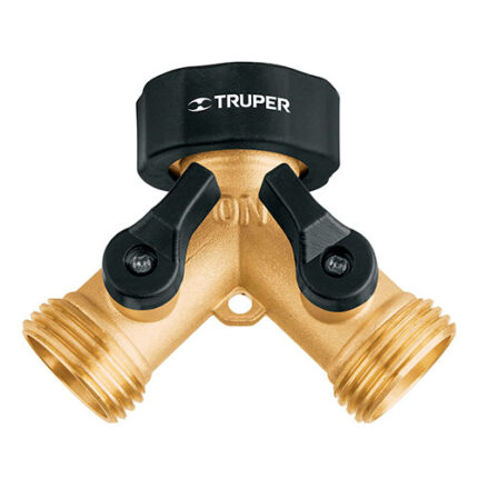 Brass "Y" Connector With Shut-Off
