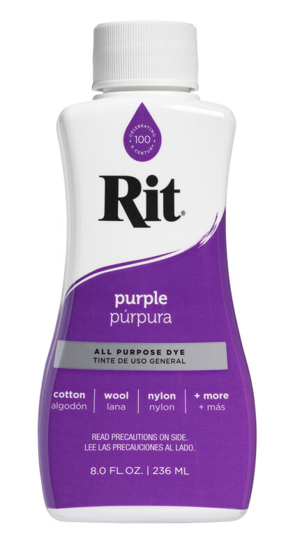 Rit Dye, Purple For Fabric, Case Of 3, 8 Fl Oz