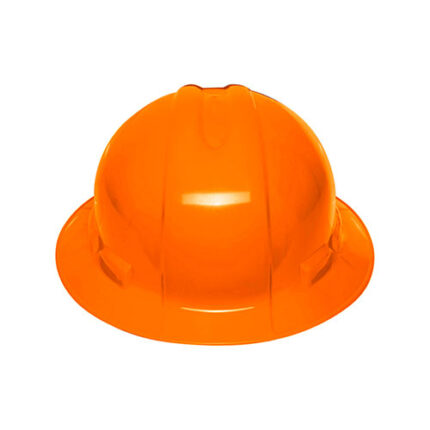 Orange, Full Brim Safety Helmet