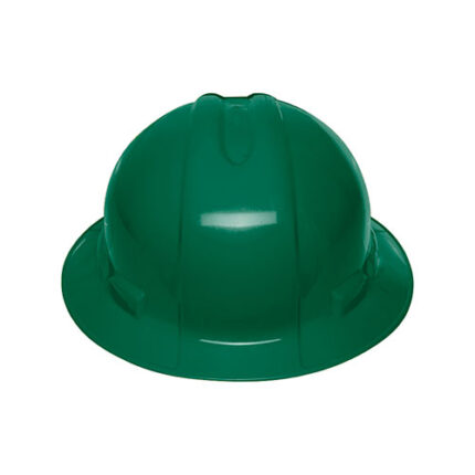 Green, Full Brim Safety Helmet