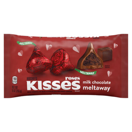 Hershey'S, Kisses Valentine'S Day Roses With Chocolate Meltaway Center, Case Of 16, 9 Oz