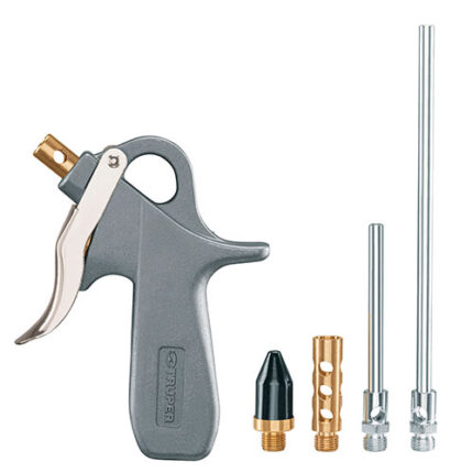 *** Air Blow Gun With 5 Tapered Nozzles                         Special Order Item (Extended Lead Time 35-50 Days)