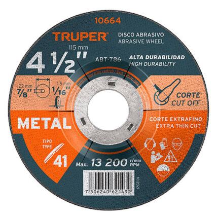 4 1/2", Metal, General Purpose Cut-Off W