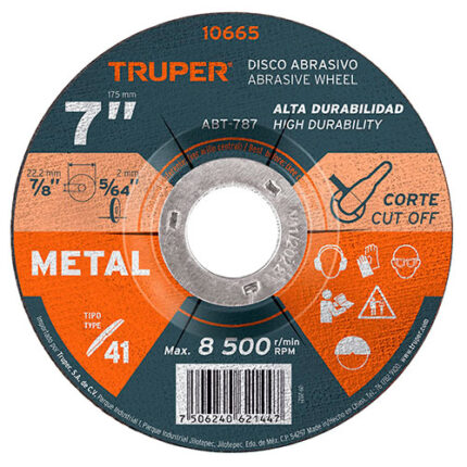 *** 7, Metal, General Purpose Cut-Off Wheel                         Special Order Item (Extended Lead Time 35-50 Days)