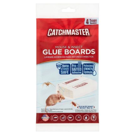 Catchmaster, Mouse And Insect Glue Board Traps, Case Of 18, 4 Ct