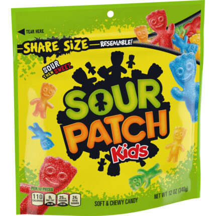 Sour Patch, Kids Soft And Chewy Candy Bag, Case Of 12, 12 Oz