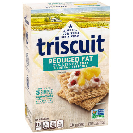 Triscuit, Crackers Reduced Fat, Case Of 6, 7.5 Oz