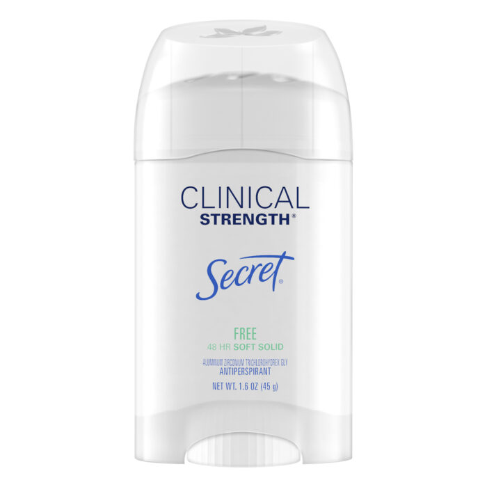 Secret, Clinical Strength Soft Solid Free Antiperspirant, Case Of 3, 1.6 Oz - Image 1
