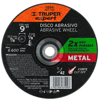 9" Metal Cutting Abrasive Disc