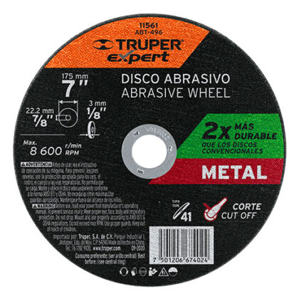 7" Metal Cutting Abrasive Disc