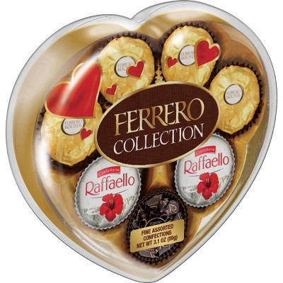 Ferrero Rocher, Fine Assorted Confections Valentine'S Day Heart 8Pc, Case Of 12, 3.1 Oz