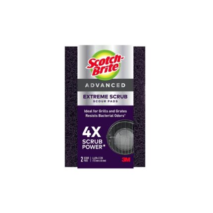 Scotch-Brite, Advanced Extreme Scrub Heavy Duty Scouring Pads, Case Of 6, 2 Ct