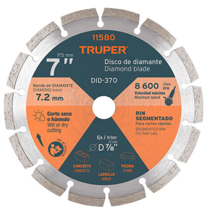 7" Segmented Rim Diamond Blade