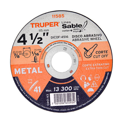 1.6Mm Metal Cutting Abrasive Disc