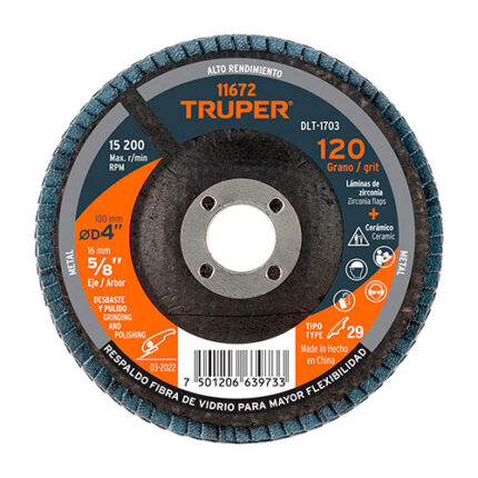 D-4 X 5/8"120 Grit Flap Discs