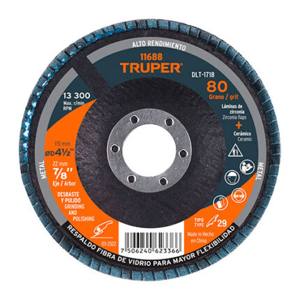 4-1/2 X 7/8", 80 Grit Flap Disc