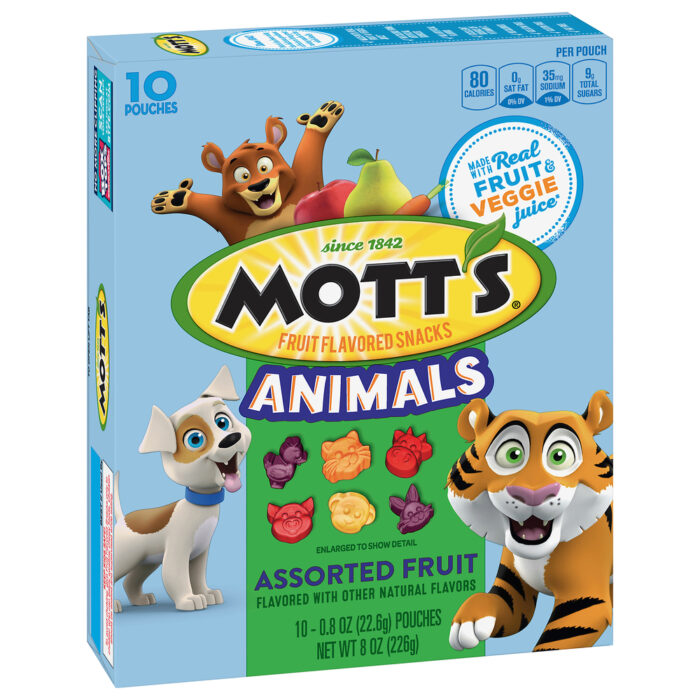 Mott'S, Animals Fruit Snacks Assorted Fruit .8 Oz/10Ct, Case Of 8, 8 Oz - Image 1