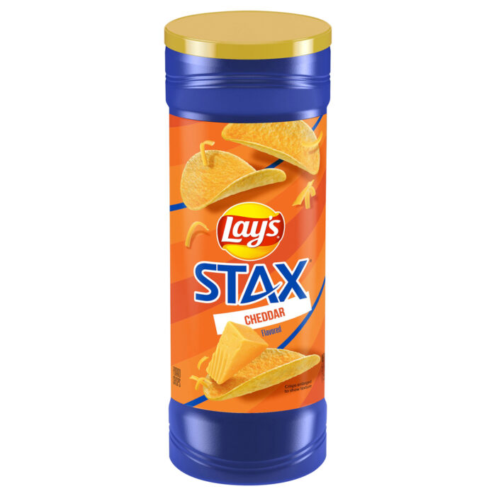 Lay'S, Stax Potato Crisps Cheddar Flavored 5.5 Oz, Case Of 17, 5.5 Oz - Image 1