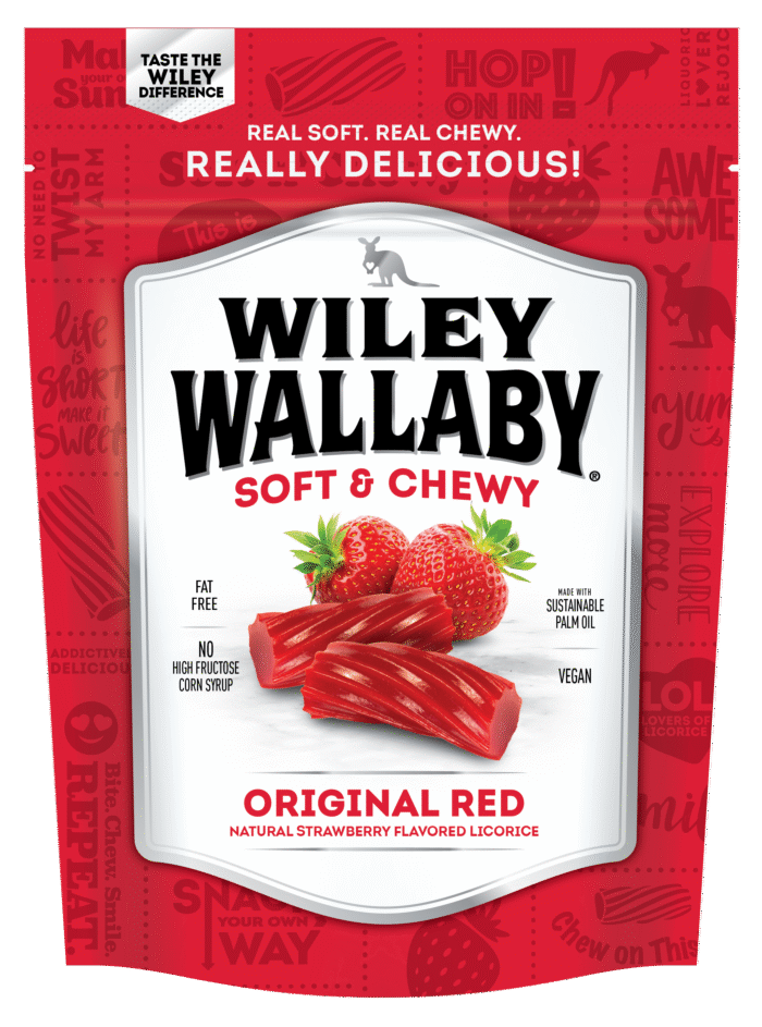 Wiley Wallaby, Australian Style Gourmet Red Licorice, Case Of 10, 10 Oz - Image 1